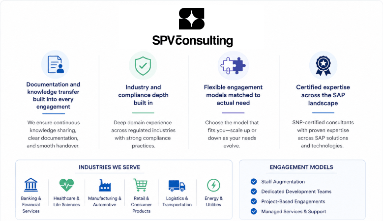 How SPV Consulting Approaches SAP Outsourcing