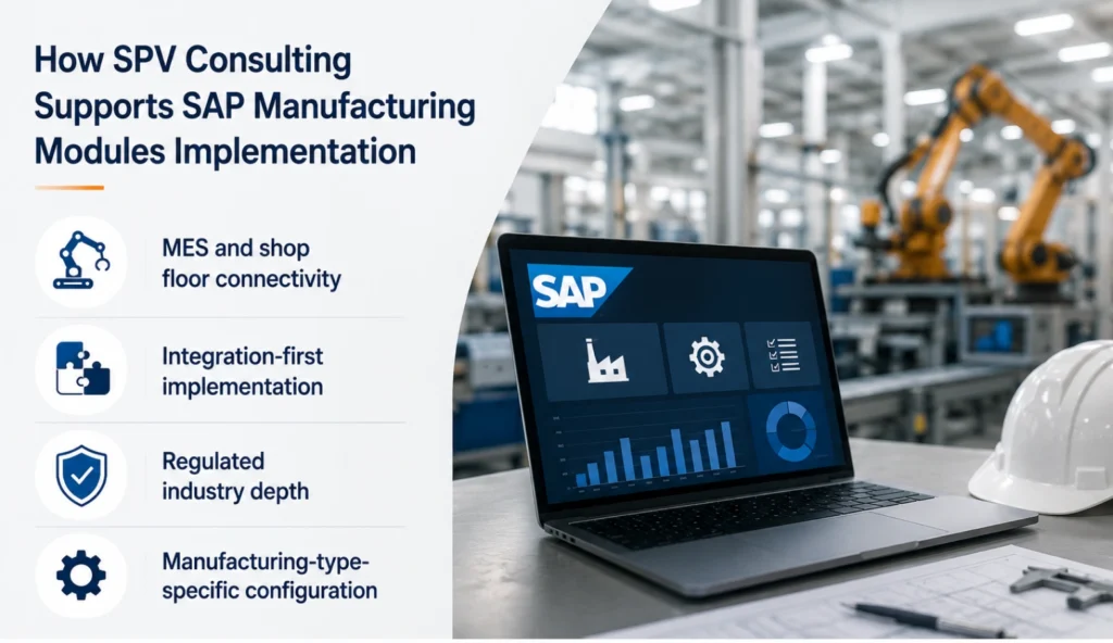How SPV Consulting Supports SAP Manufacturing Modules Implementation