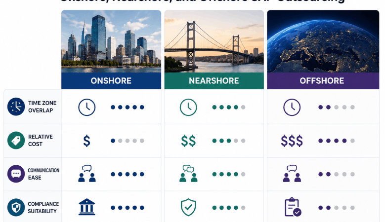 Onshore, Nearshore, and Offshore SAP Outsourcing