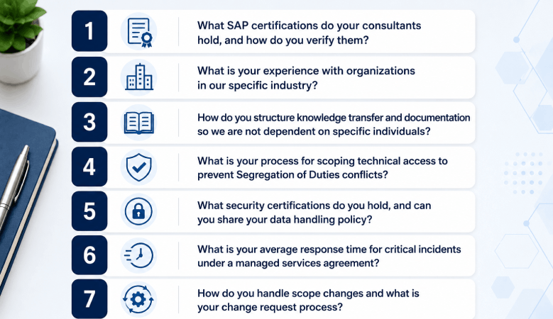Questions to Ask a Potential SAP Outsourcing Partner