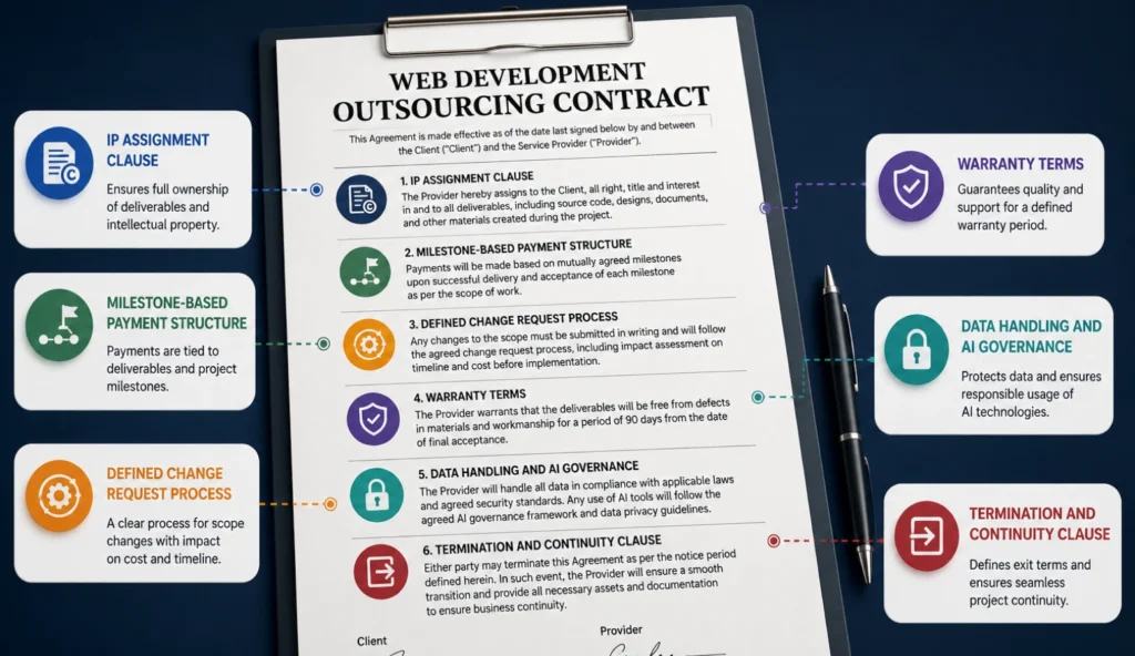 What Should a Web Development Outsourcing Contract Include_