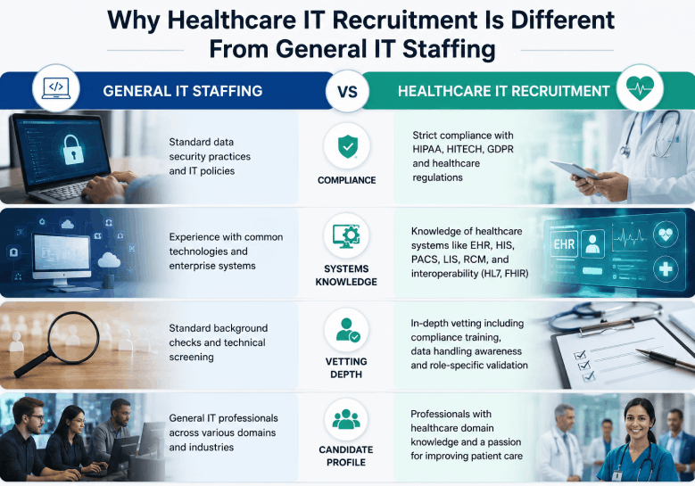 Why Healthcare IT Recruitment Is Different From General IT Staffing